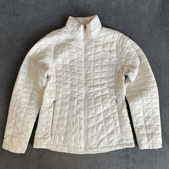 The North Face ThermoBall Eco White Insulated Puffer Jacket Women's Size M - Picture 1 of 8